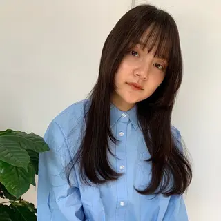 ロング 艶カラー/中崎町/ マナ🌼のヘアスタイル