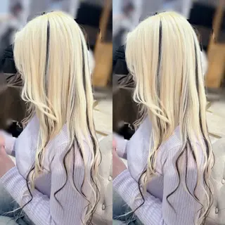 ロング 🍒しの🍒 ハイトーン/カットのヘアスタイル