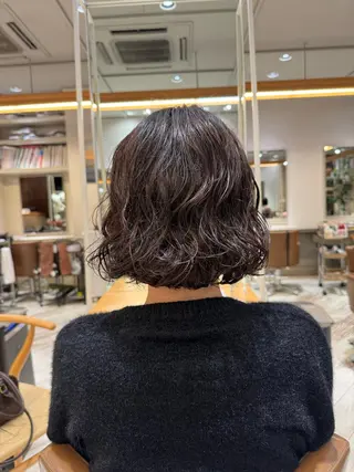 ミディアム パーマ ✨大人ショートヘア ✨ロイのヘアスタイル