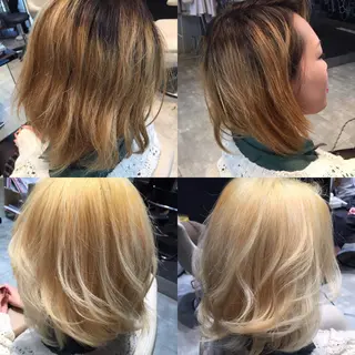 ショート ミディアム セミロング ロング カラー Re:ta KANZOのヘアスタイル