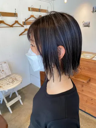 ショート カラー わかばやし ゆうこのヘアスタイル