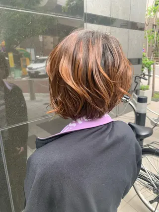 ショート パーマ ヘアアレンジ SHANTi 飯塚 ヘアセット/髪質改善のヘアスタイル