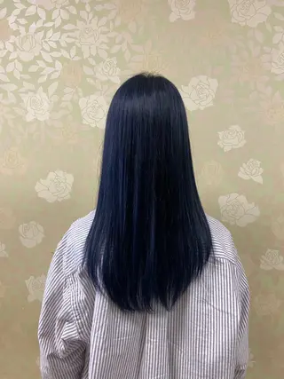 ロング カラー 千上 結希奈のヘアスタイル