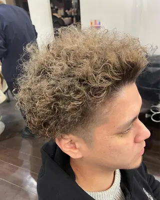 ショート パーマ 竹下 了史のヘアスタイル