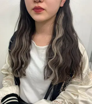 セミロング カラー ヘアアレンジ 中目黒🌼 🌼ハナのヘアスタイル