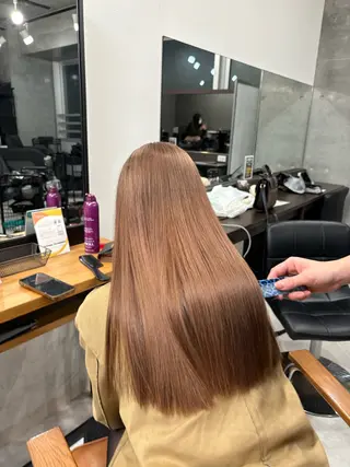 セミロング カラー メンズパーマ特化 園田　楓莉のヘアスタイル