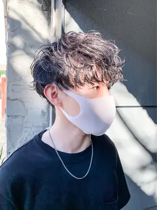 ショート カラー パーマ ヘアアレンジ メンズ 似合わせヘア💎 Ÿutóのヘアスタイル