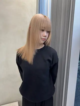 ミディアム カラー ダメージレスブリーチ 専門美容師/クワさんのヘアスタイル