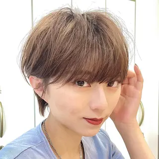ショート 木下英治/ウルフ /レイヤー/銀座のヘアスタイル