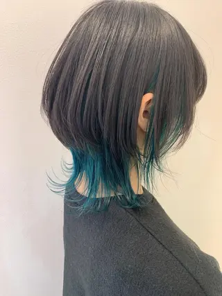 ショート カラー ハイトーン/ウルフ /小澤凌祐🦕のヘアスタイル