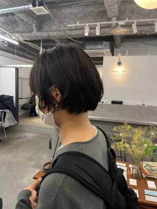 ショート パーマ Elme所属・イージードリル募集 🔥平口はのんのヘアスタイル