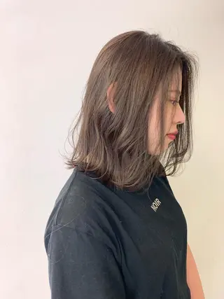 ミディアム カラー ひらやま りょういちのヘアスタイル