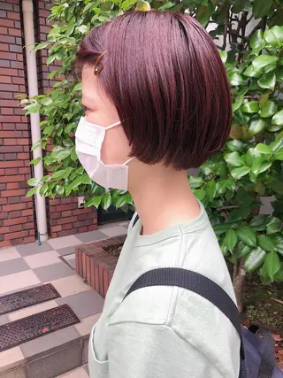 ショート カラー 長井 美佳のヘアスタイル