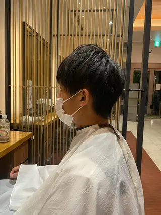 ショート メンズ 髙田 千華 髪質改善ストレートのヘアスタイル