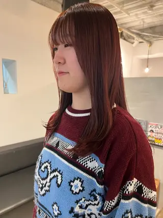 ロング カラー SHE. sakae所属・すみか / カットモデル募集のヘアスタイル