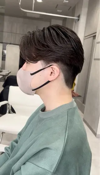 パーマ メンズ 毛流れ/メンズパーマ kanata/溝の口のヘアスタイル