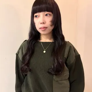 ロング カラー やまもと さえのヘアスタイル