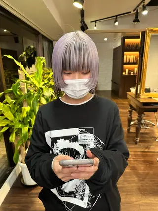 ショート カラー ワンホンヘア ケラチン/Kaitoのヘアスタイル