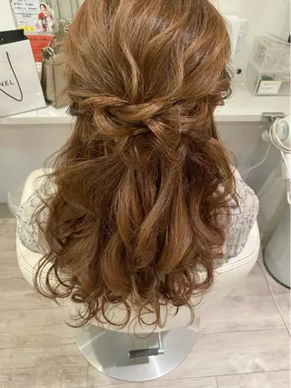 ロング ヘアアレンジ セットサロン      ラフテル所属・大阪/ヘアアレンジ /似合わせset💐のヘアスタイル