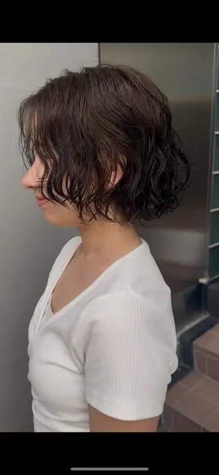 ショート カラー パーマ 🔆ボブパーマ🔆 とやましゅうとのヘアスタイル