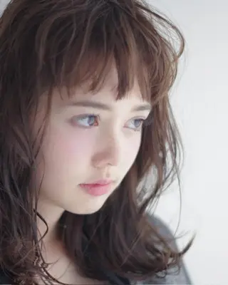 ミディアム カラー パーマ iLu.所属・川俣 洋仁のヘアスタイル