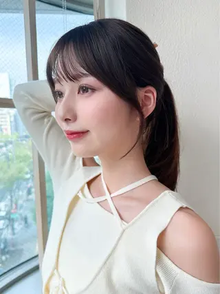 ミディアム 新宿/ 田口雄大のヘアスタイル