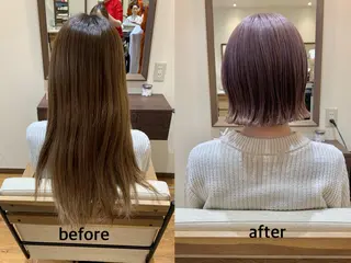 ショート カラー kaguyahime doui所属・山本 りなのヘアスタイル