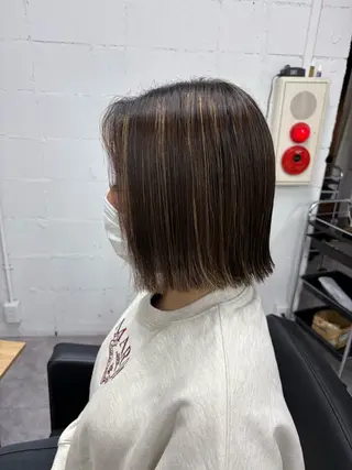 ミディアム 笹江 瑞穂のヘアスタイル