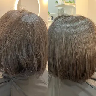 ミディアム カラー ヘアアレンジ キッズ 横浜関内髪質改善 re:Magoのヘアスタイル