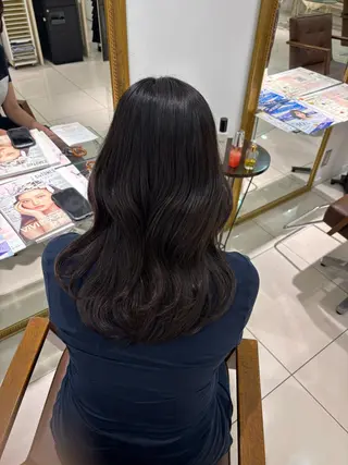 セミロング 縮毛・髪質改善🩰 mai🐰ྀི🤍のヘアスタイル