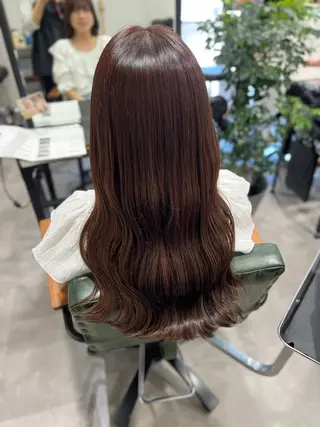 ロング カラー 韓国風レイヤー ∕ 大隣 里桜のヘアスタイル