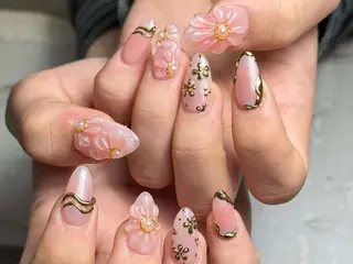 ネイル 💕鈴木ユリ パラジェル/オフ無料のネイルデザイン