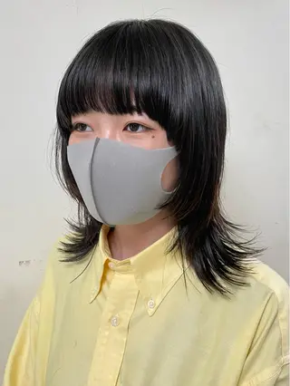 ミディアム カラー ヘアアレンジ maoブリーチ無し 似合わせカラーのヘアスタイル