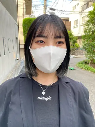 ミディアム カラー パーマ ヘアアレンジ メンズ キッズ ネイル マツエク・マツパ アイブロウ Uil所属・インナーカラー/ KANAのヘアスタイル