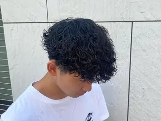 ミディアム パーマ メンズ 🔥メンズパーマ特化 🔥店長中村雄樹のヘアスタイル