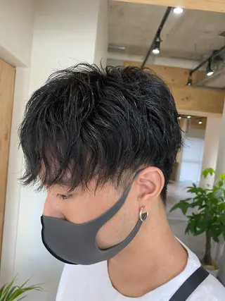 パーマ メンズ メンズブリーチカラー /パーマ ごーた立川のヘアスタイル