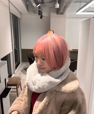 ショート カラー ️ブリーチなし透明感 /アレンジ🎀こゆきのヘアスタイル