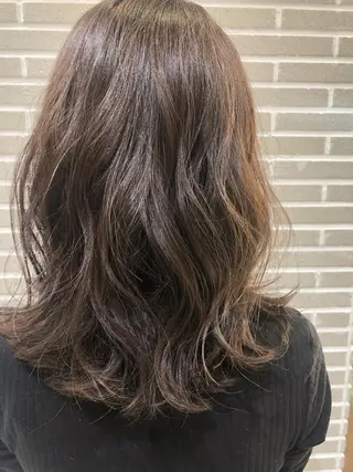 ミディアム カラー ヘアアレンジ 山北 咲子のヘアスタイル