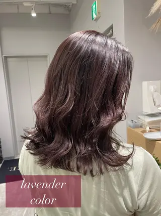セミロング カラー Zina【梅田】 /田中 沙弥のヘアスタイル
