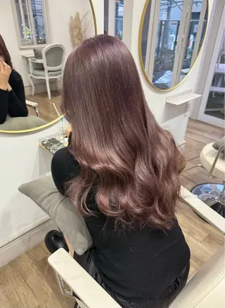 ロング カラー Risa🐈‍⬛/ グレージュ/透明感のヘアスタイル