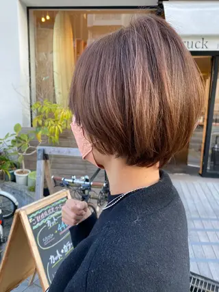 ショート カラー 髪質改善 大内翔太のヘアスタイル