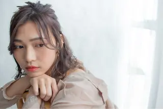 ミディアム カラー ヘアアレンジ YU-KA ✂︎ROSSOのヘアスタイル