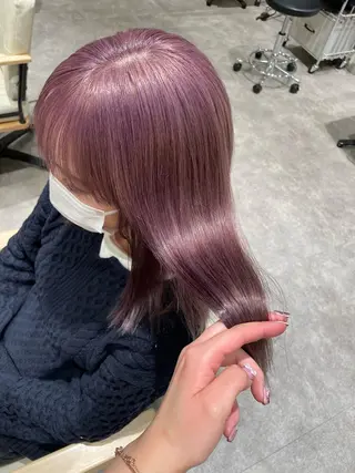 ミディアム ano @anomukuiのヘアスタイル