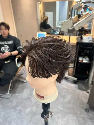 パーマ メンズ 💎メンズカット ／フェザー／細野💎のヘアスタイル
