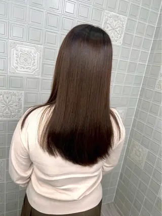 ロング カラー Hinata🌼 カラー、縮毛矯正🎀のヘアスタイル