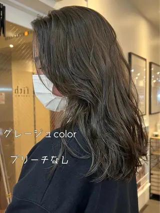 セミロング カラー 渋谷/暖色系カラー kotoha🍊のヘアスタイル