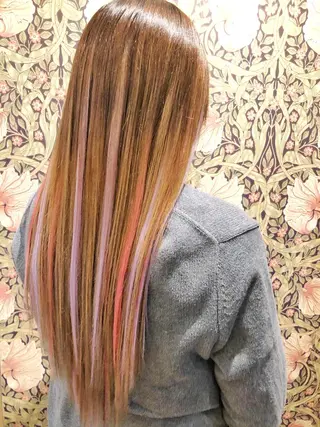 ロング カラー エクステ指名No.1 【店長】橘田のヘアスタイル