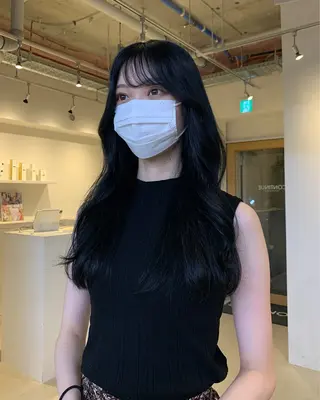 ロング カラー 暖色/透明感カラー かずきのヘアスタイル