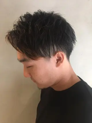 メンズ 上石神井メンズパーマ 飯田徹のヘアスタイル