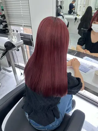 セミロング カラー rio🧚🏻‍♀️ 暖色/グレージュのヘアスタイル